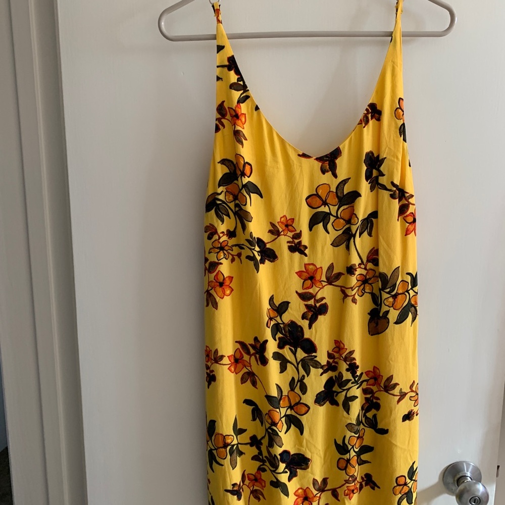 Yellow floral dress
